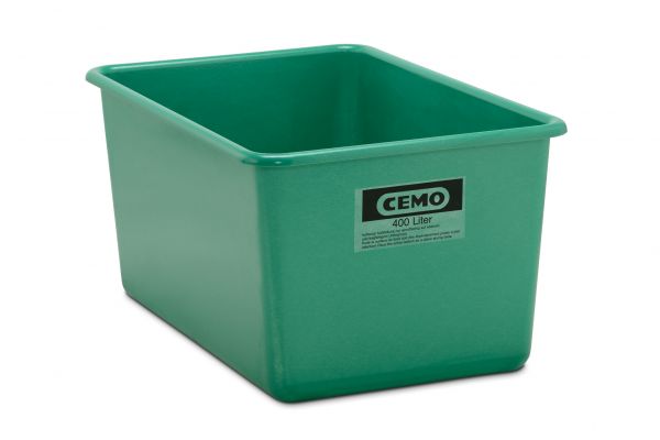 CEMO GFK-Rechteckbehälter 400 l Standard, grün - 1146
